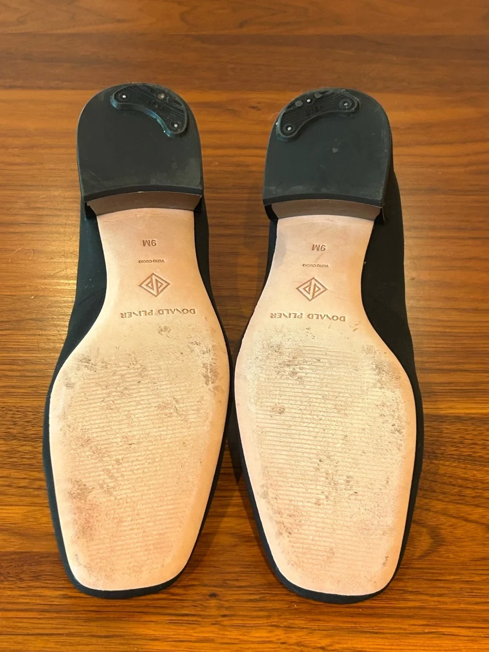 Donald J. Pliner DREWW Ballet Black Low Block Heel Pumps